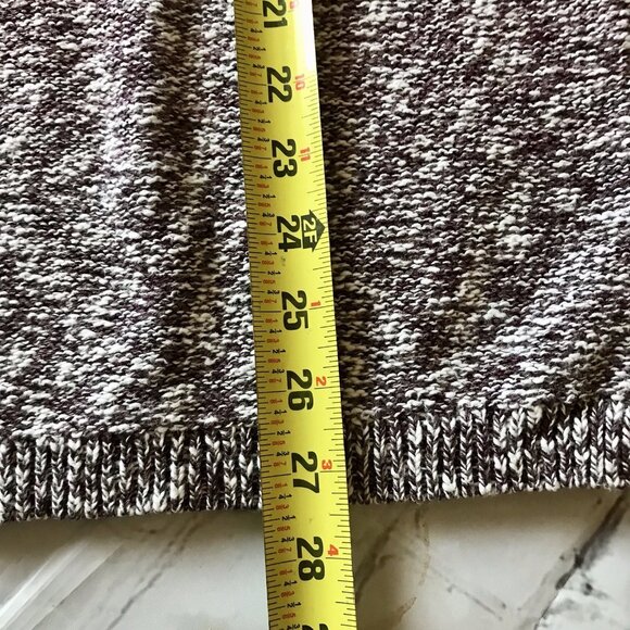 Pure Jill Crew Neck Sweater Women's Size Large Purple Ombre Cotton Blend - Picture 5 of 6